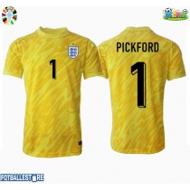 England Jordan Pickford #1 Keeper Bortedrakt EM 2024 Kortermet